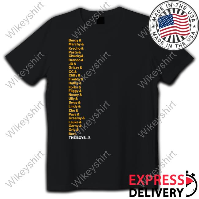 Boston Proshop Bruins 2023 The Boys Roster Bergy & Marchy & Krecho & Pasta  & Chucky Shirt t-shirt by To-Tee Clothing - Issuu